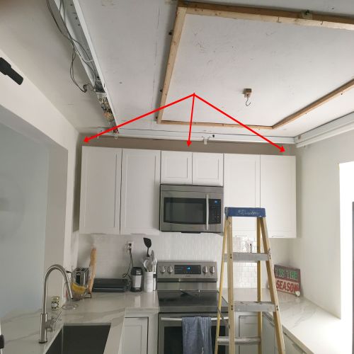 Stretch ceiling decorative,